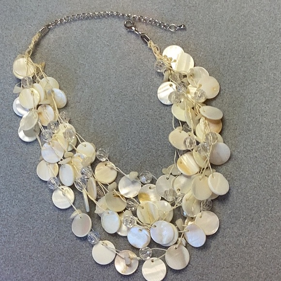 FINAL SALE PRICE Shell & Stone Dual Necklace & Bracelet Set - Picture 2 of 7